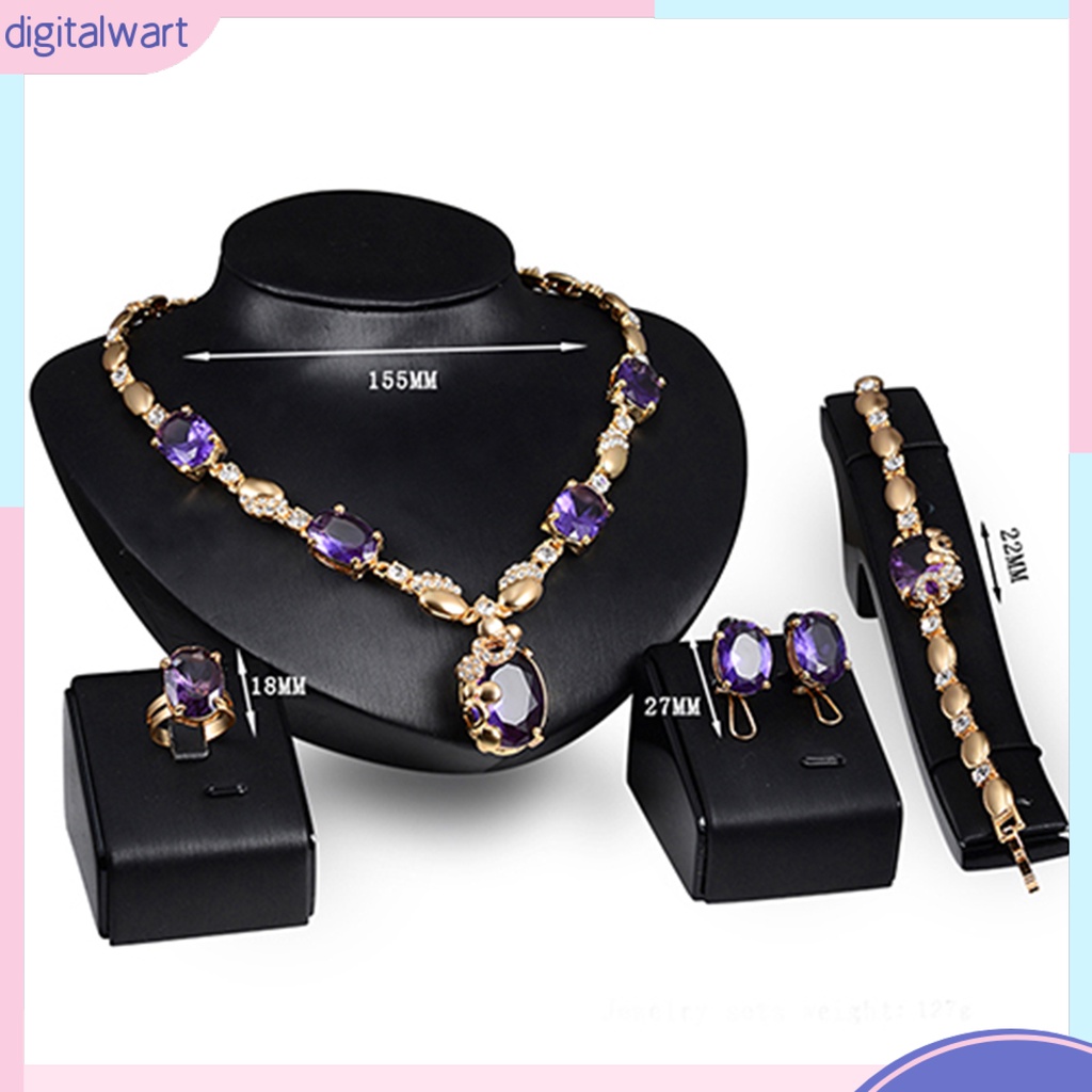 Bộ Trang Sức Đính Đá Lấp Lánh Sang Trọng