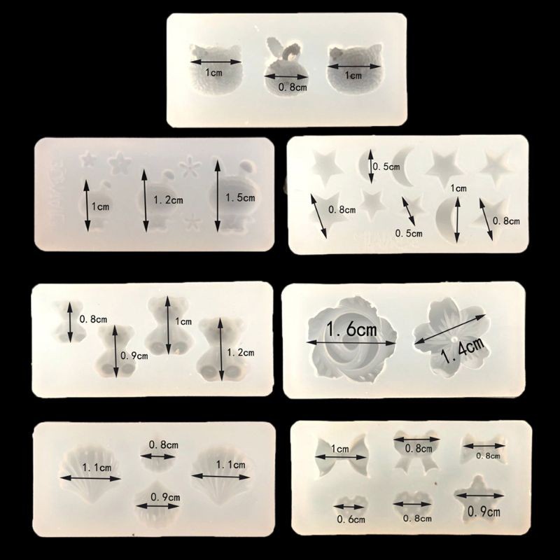 Khuôn silicone hình hoa 3d trang trí móng tay nghệ thuật