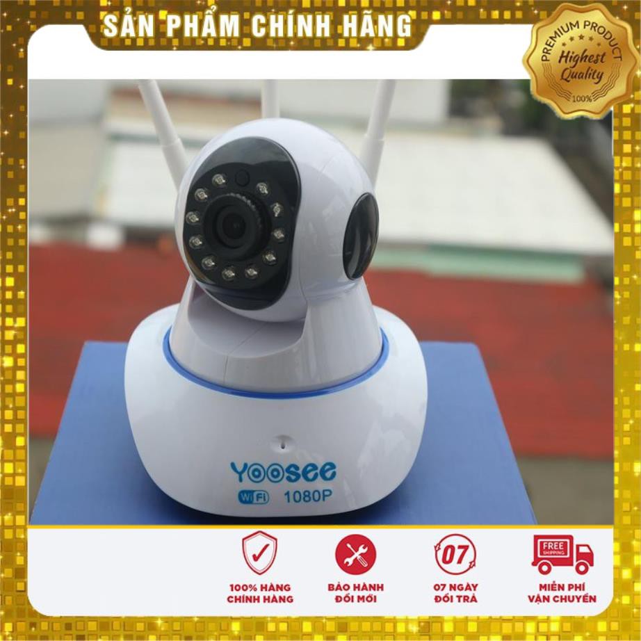 (giá khai trương) Camera Ip YooSee 3 Râu Full HD 2.0Mpx 1080p Tiếng Việt Mới