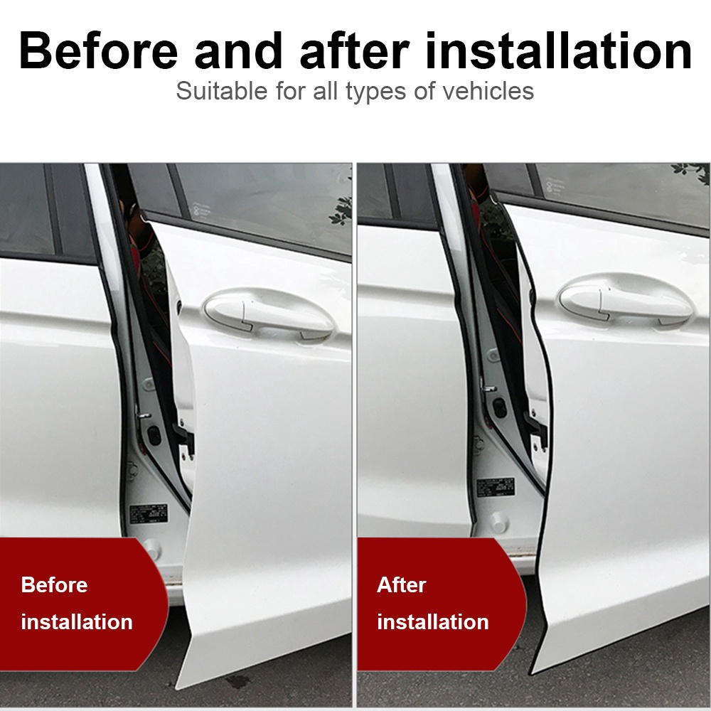 Cuộn Dây Dán Bảo Vệ Chống Trầy / Va Chạm Cho Cửa Xe Hơi Dài 10M