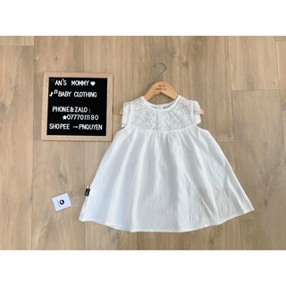 Váy trắng vải xô muslin - sale (ảnh thật)