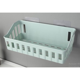 Kệ gia vị,Kệ nhựa đa năng dán tường đựng đồ nhà tắm, nhà bếp có khe thoát nước, chịu lực tốt, tiết kiệm không