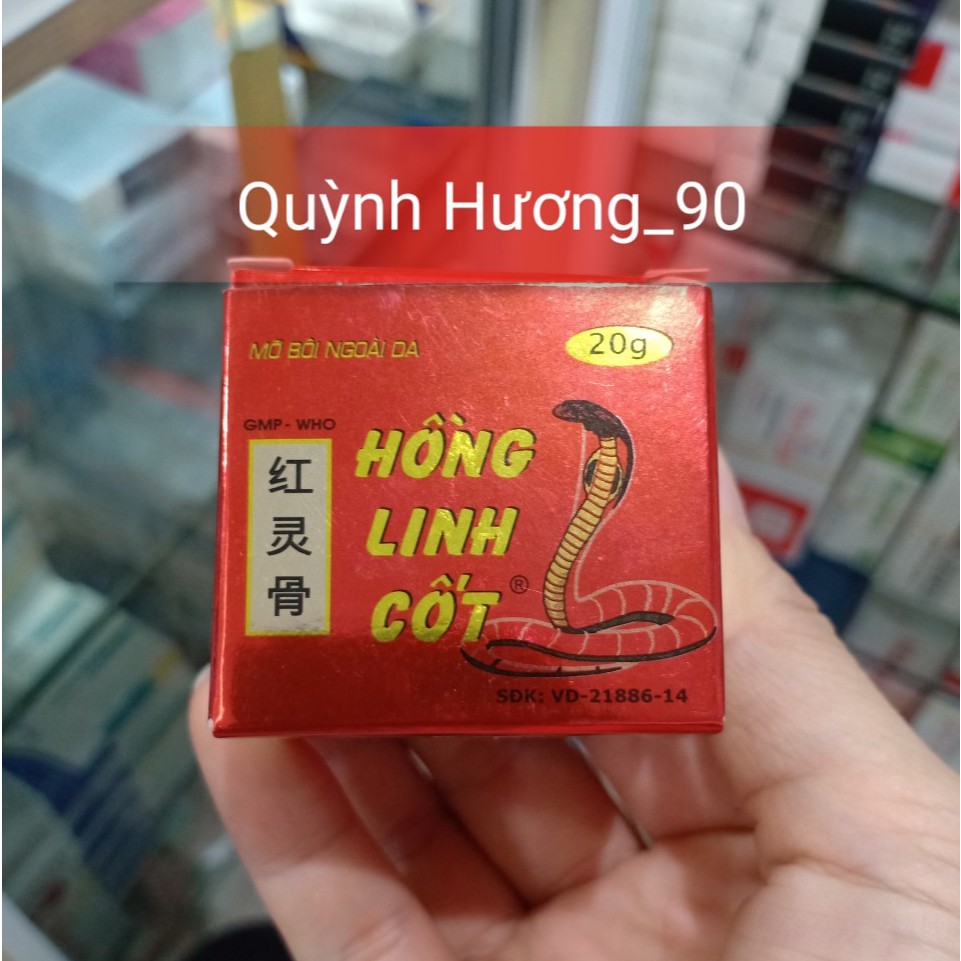 Hồng Linh Cốt 20g - Cao xoa bóp giúp giảm mỏi cơ,bong gân