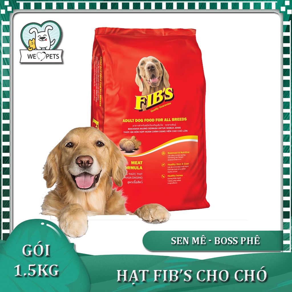 [1.5kg] Thức ăn cho chó lớn trưởng thành FIB’S hạt khô - Lida Pet Shop