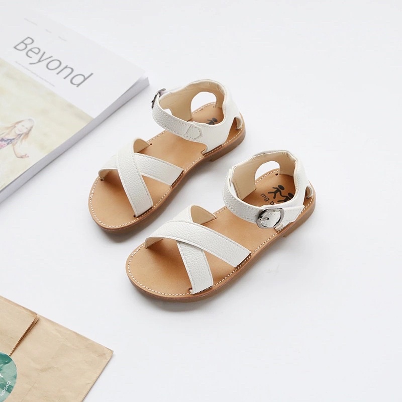 Dép sandal bé gái, Dép quai hậu cho bé gái hàng chính hãng MG baby da mềm thoáng chân phong cách Hàn Quốc M501