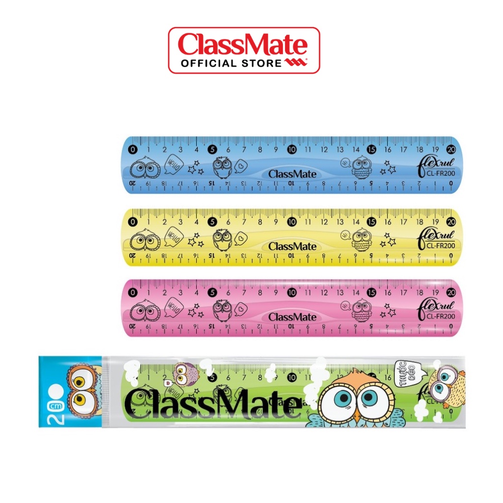 Thước Dẻo CLASSMATE Chất Liệu Nhựa Dẻo Cao Cấp CL-FR150/FR200/FR300