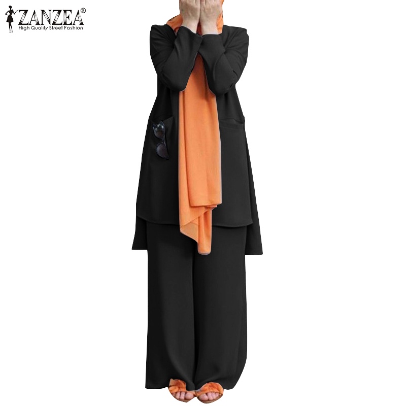 Zanzea Quần Dài Ống Rộng Thời Trang Dành Cho Nữ