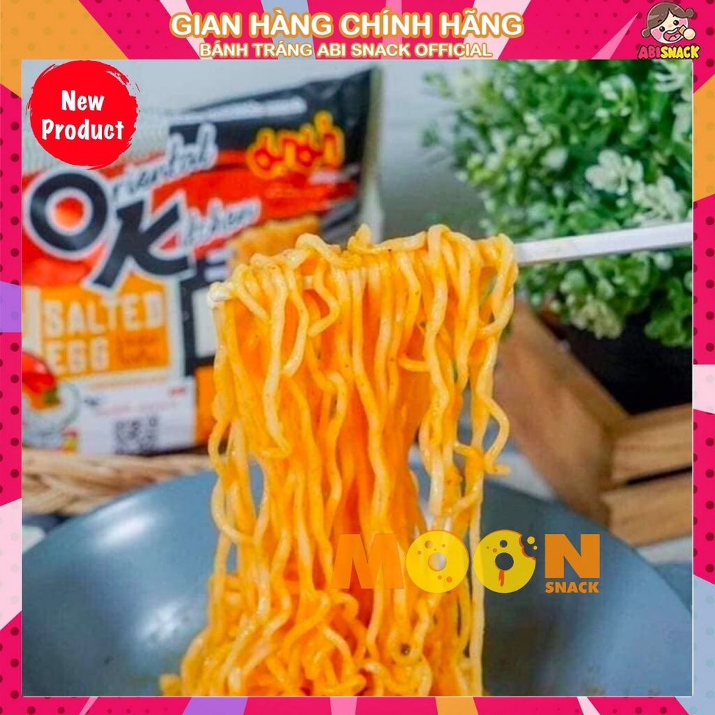 Mì trộn khô cay vị trứng muối/thịt bằm/phô mai/sốt cay hàn/tomyum Ok Thái Lan 85g/1 gói