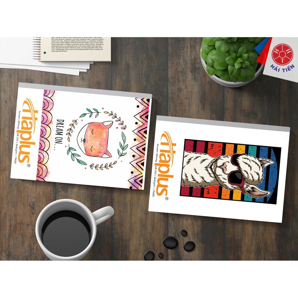 Vở kẻ ngang HAPLUS -SOUVENIR 80/120/200 trang KT  bìa cao cấp