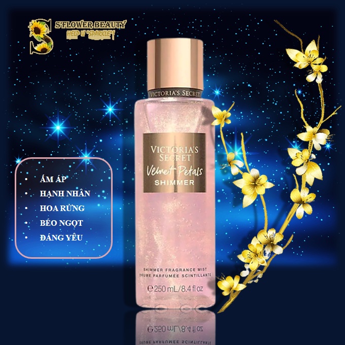 ✨BST ÁNH NHŨ | Xịt Thơm Nước Hoa Toàn Thân Victoria’s Secret Shimmer Fragrance Mist