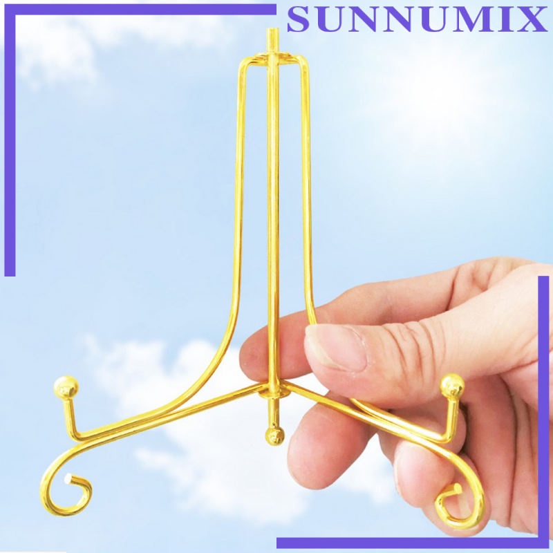 Giá Đỡ Trưng Bày Đĩa Nghệ Thuật Bằng Sắt Màu Vàng 12inch