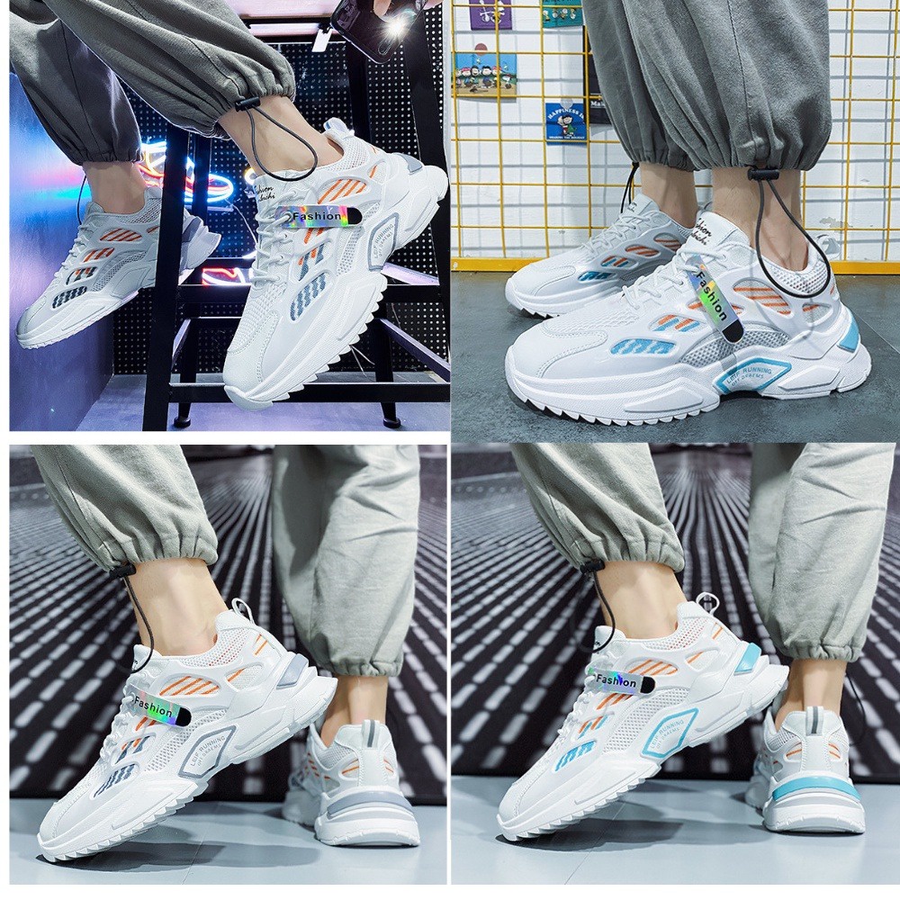 Giày sneaker thể thao nam đế cao su non cực êm phong cách trẻ trung năng động - G34