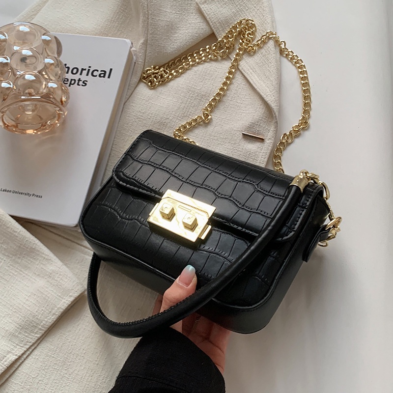 Túi Đeo Chéo Dáng Vuông Nhỏ Họa Tiết Vân Đá Phong Cách Cổ Điển Thời Trang Cho Nữ