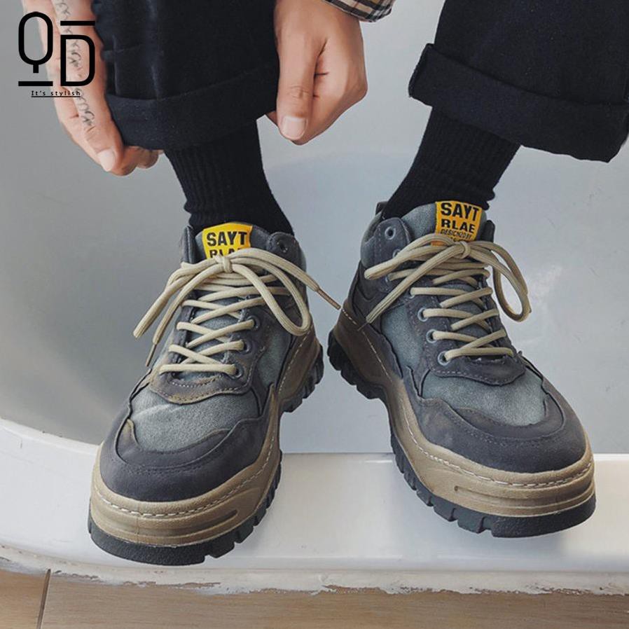 Giày Sneaker Nam Cổ Cao Cao Cấp -  C001 | BigBuy360 - bigbuy360.vn