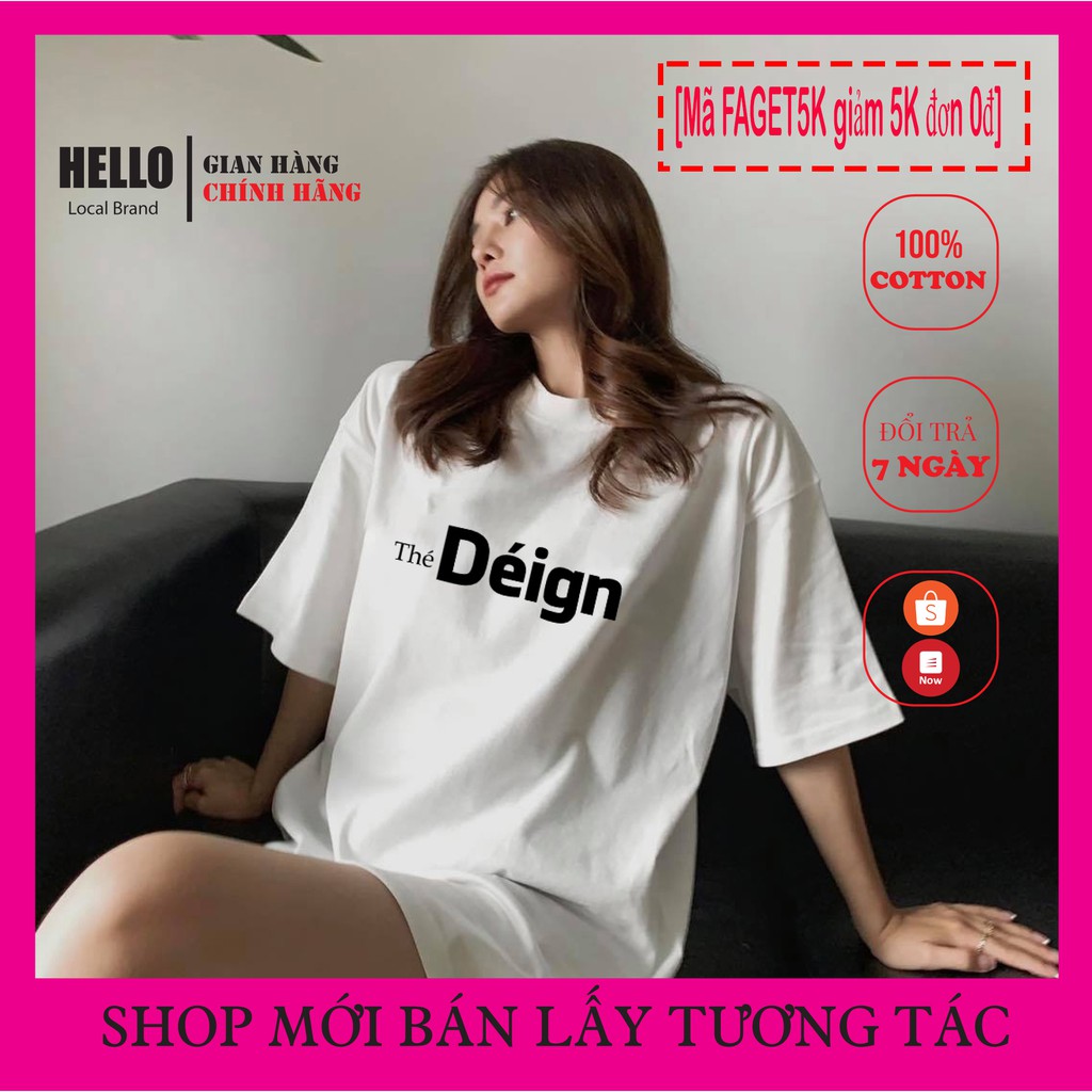 Áo thun unisex Hello House form rộng nam nữ - chất vải Cotton mềm mịn thoáng mát - The Design Ap028