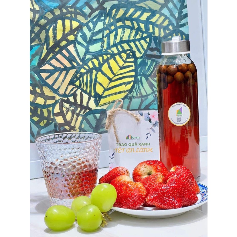 Chai thủy tinh nắp dây 500ml  - Đựng sữa hạt, sinh tố, nước ép, trà sữa