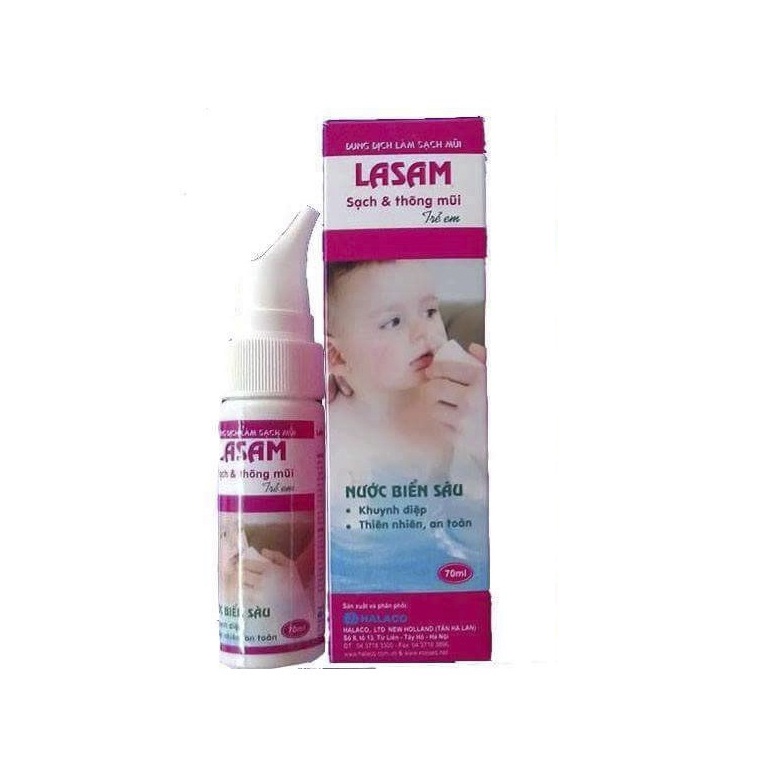 Xịt mũi Lasam tinh dầu & muối biển sâu