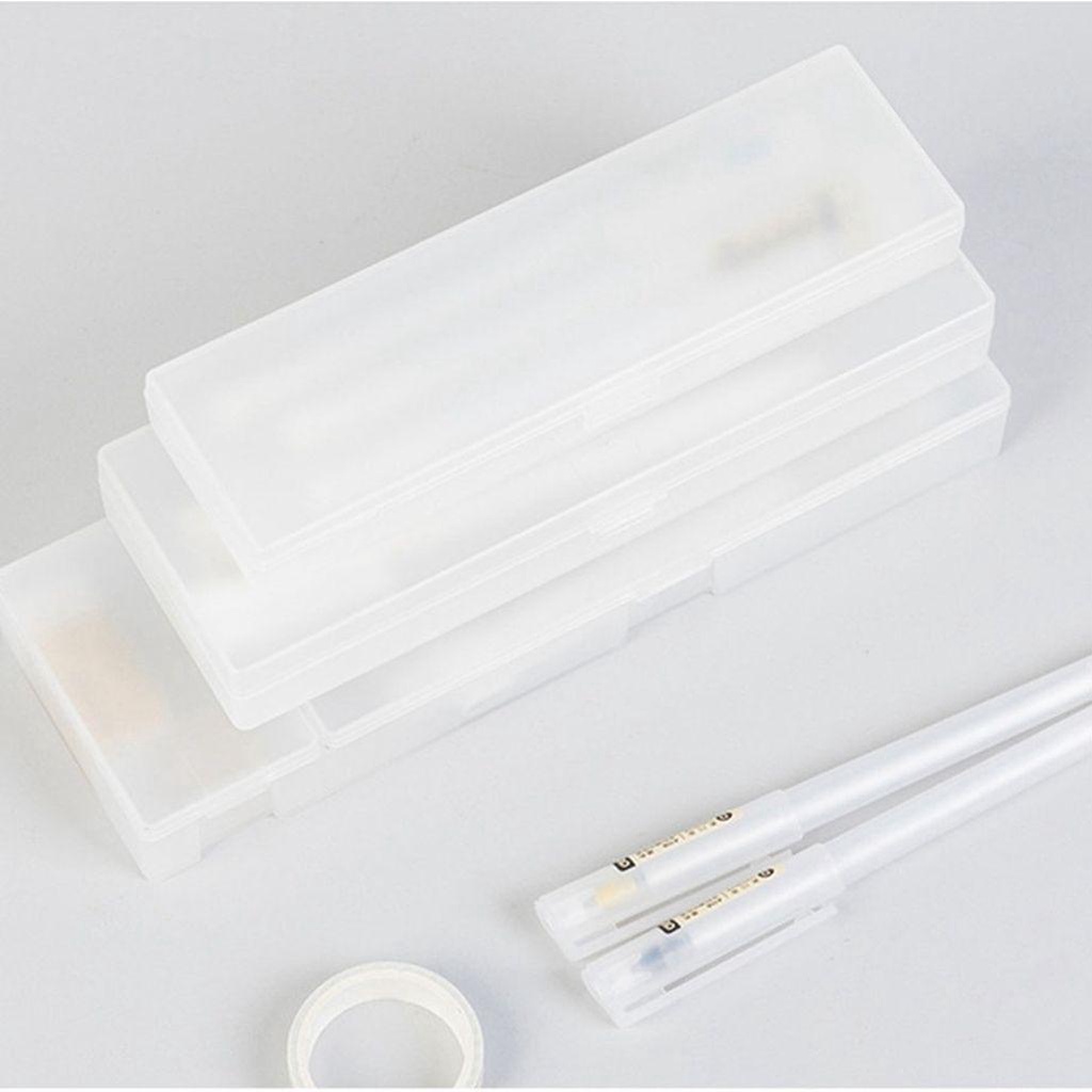 Hộp Đựng Bút Bằng Nhựa PP Cứng Trong Mờ Không Độc Hại Dành Cho Trẻ Em Ốp