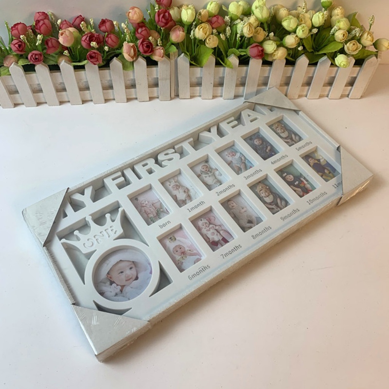 Khung Ảnh Đánh Dấu Cột Mốc Tuổi Từ 0-12 Tháng Tuổi