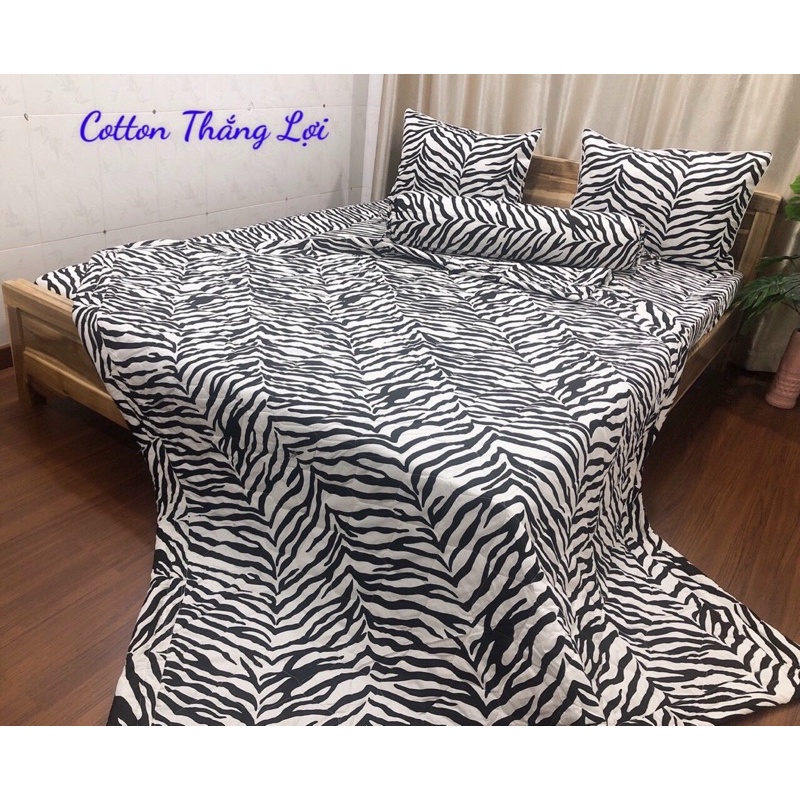 SET 5 MÓN {Size Drap 1m6} VẢI COTTON THẮNG LỢI 100%