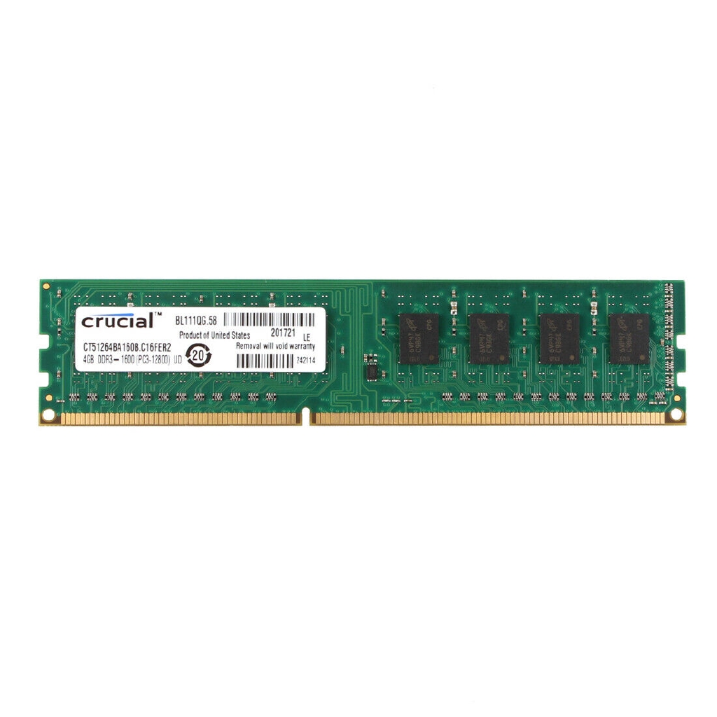 Crucial RAM DDR4 DDR3 4GB 8GB 1066MHz 1333MHz 1600MHz 2133MHz 2400MHz 2666MHz 8500-19200U RAM UDIMM Desktop Memory