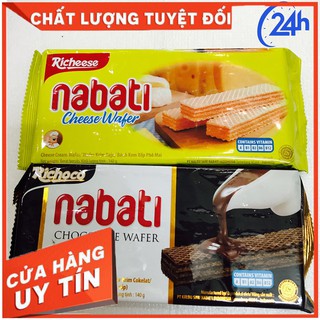 BÁNH XỐP NABATI VỊ SOCOLA/ VỊ PHÔ MAI 140G