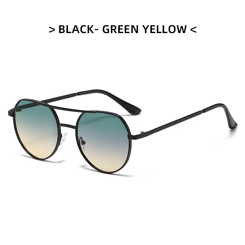 Kính Mát Gọng Kim Loại Màu Sắc Nổi Bật Cho Nam Nữ