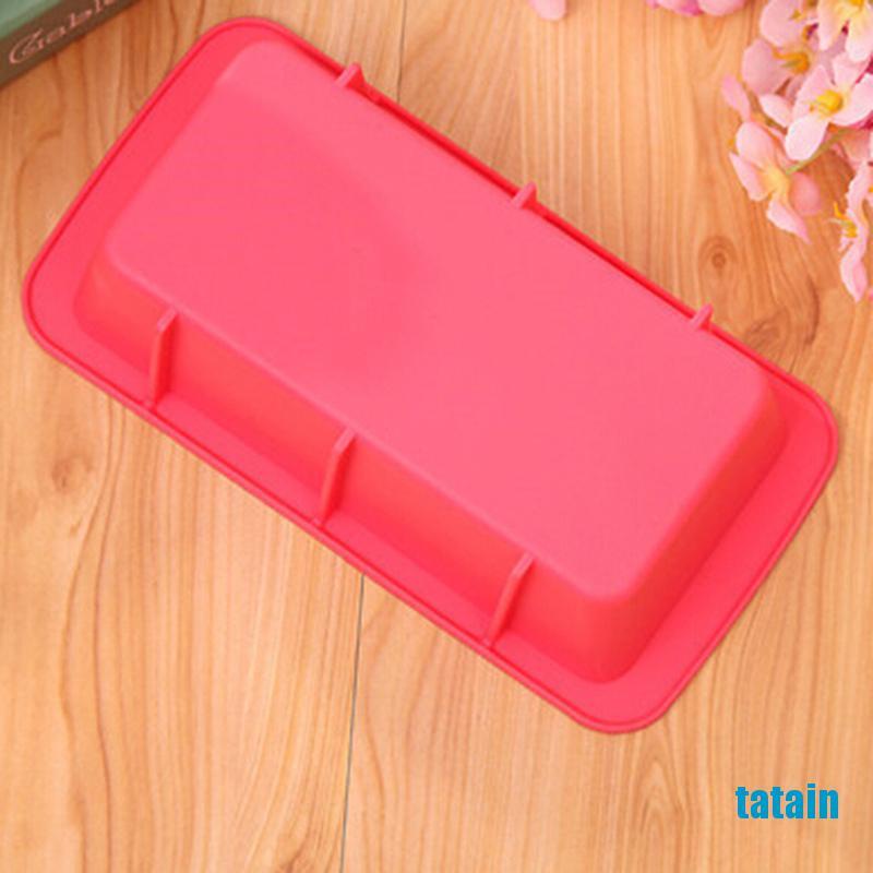 Khuôn Silicone Hình Chữ Nhật Chống Dính Làm Bánh Mì Tiện Dụng