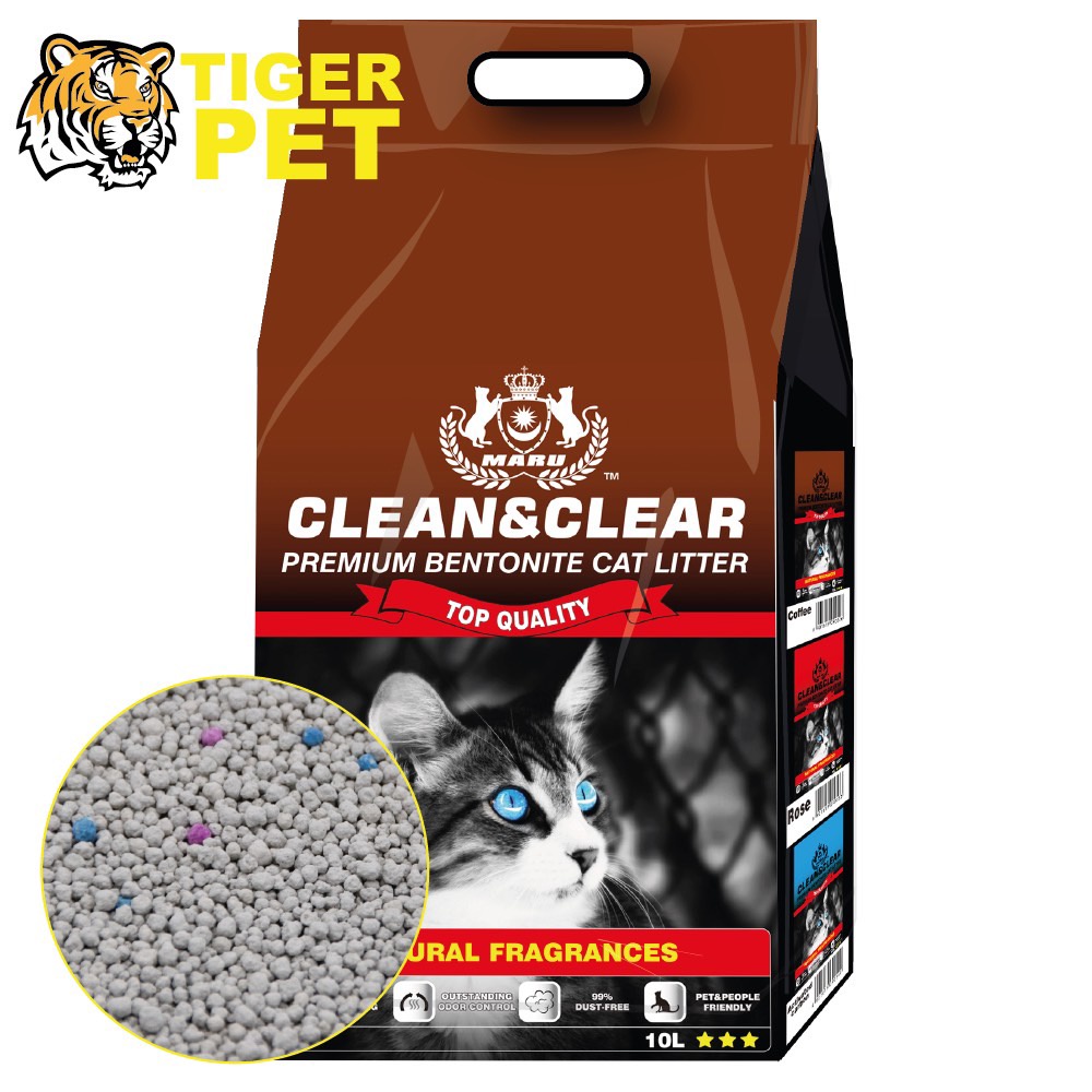 Cát vệ sinh cho mèo Clean and clear 5l