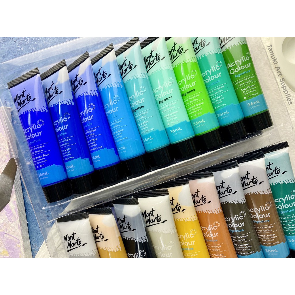 Set màu M.M Acrylic Colour Paint 36ml.