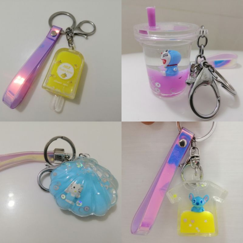 MÓC KHÓA NƯỚC DỄ THƯƠNG NHIỀU HÌNH HÀNG LOẠI 1 CÓ DÂY HOLOGRAM SÁNG BÓNG