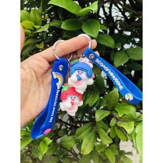 Móc khóa gấu đội nón