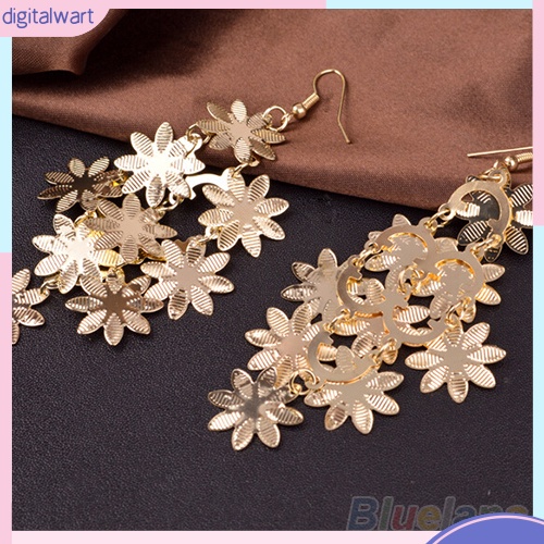 Cặp bông tai hợp kim hình hoa tuyết phong cách trẻ trung cho nữ