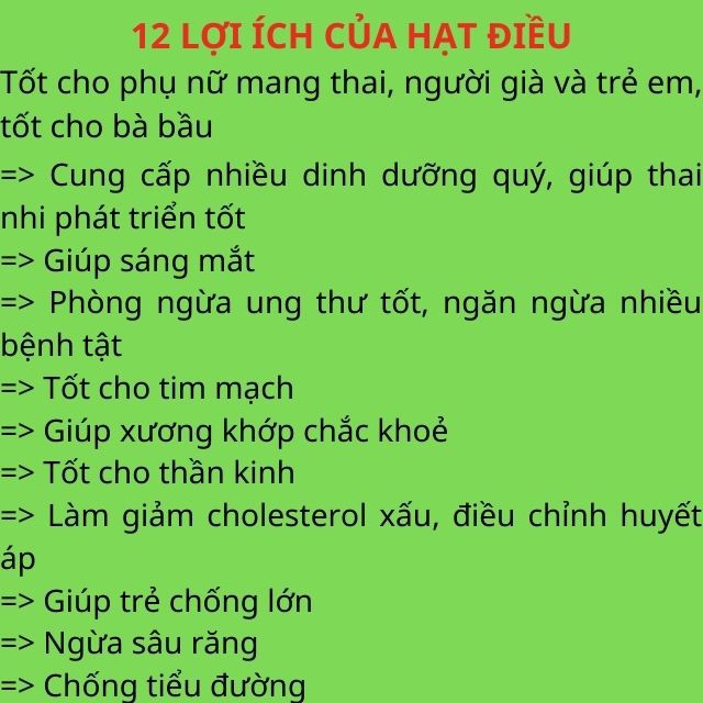 500Gr Hạt Điều Rang Muối Bình Phước, Điều A Cồ Cao Cấp, nguyên hạt, loại đặc biệt thơm ngon