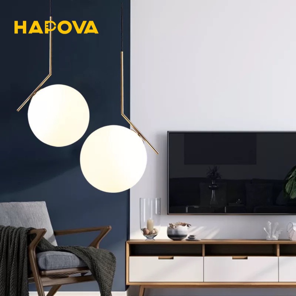 Đèn thả trang trí phòng khách phòng ngủ Decor HAPOVA SAMUL 5009 Hình Chéo