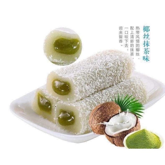 Bánh Mochi Dài vị Hoa Quả Đài Loan 500g, 1kg - vị xoài, dừa, matcha - ăn vặt cô nương béo