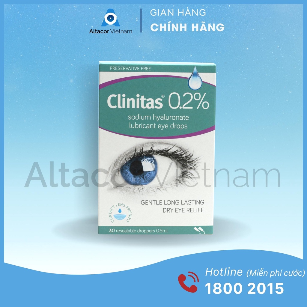 - Dung dịch nhỏ Mắt Clinitas® 0.2% - Ý