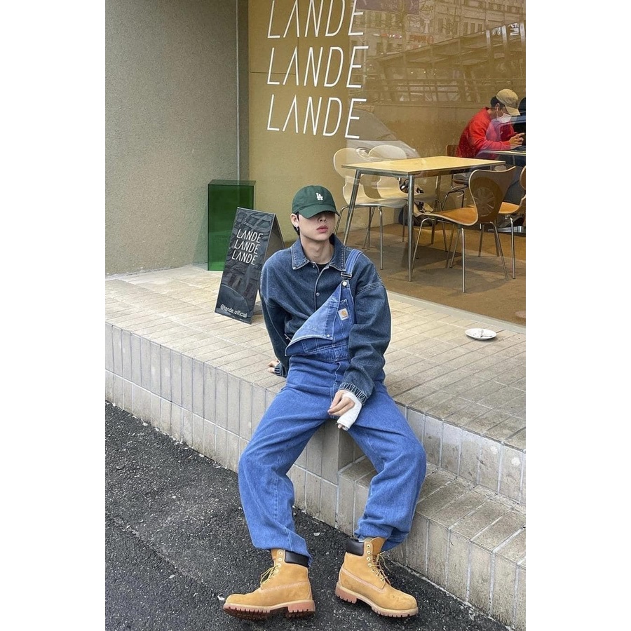 Nón kết mũ lưỡi LA xanh logo thêu form mềm dành cho mọi lứa tuổi Free size