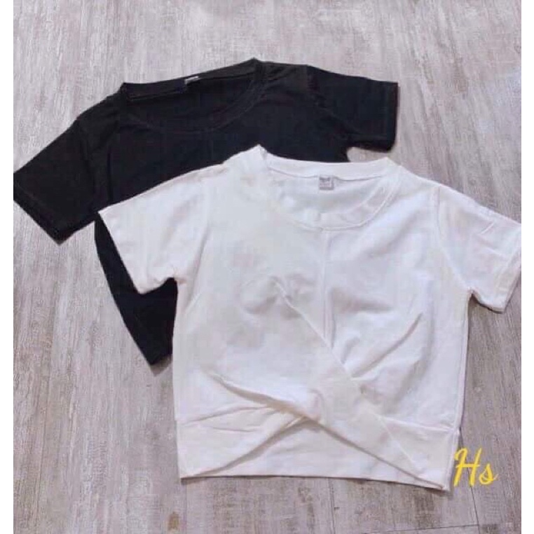 Áo croptop xoắn eo HS6