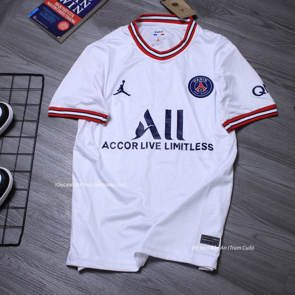 [Rẻ Vô Địch] Áo Đấu PSG sân khách mùa 2021-2022 Hàng Thailand cao cấp phom 45-90kg