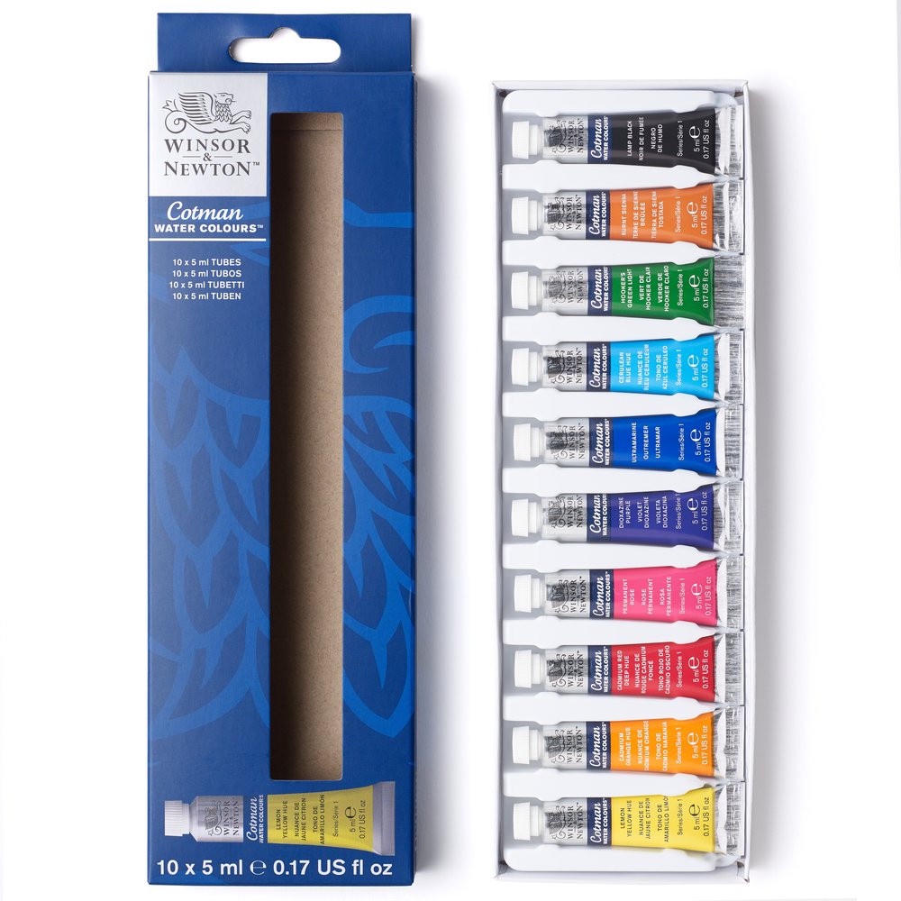 Set màu nước Winsor & Newton Cotman 10/20 màu tuýp 5ml