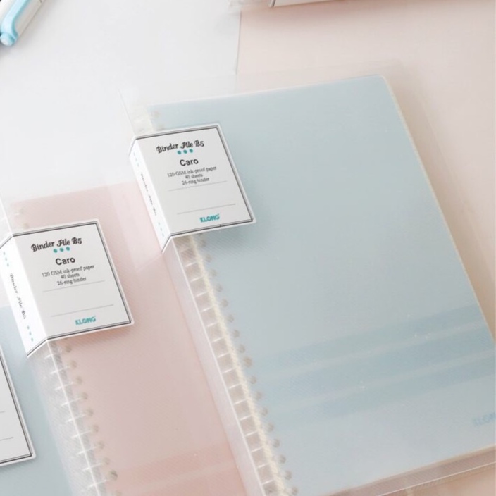 Sổ Klong Caro còng nhựa B5 giấy dày viết thư pháp