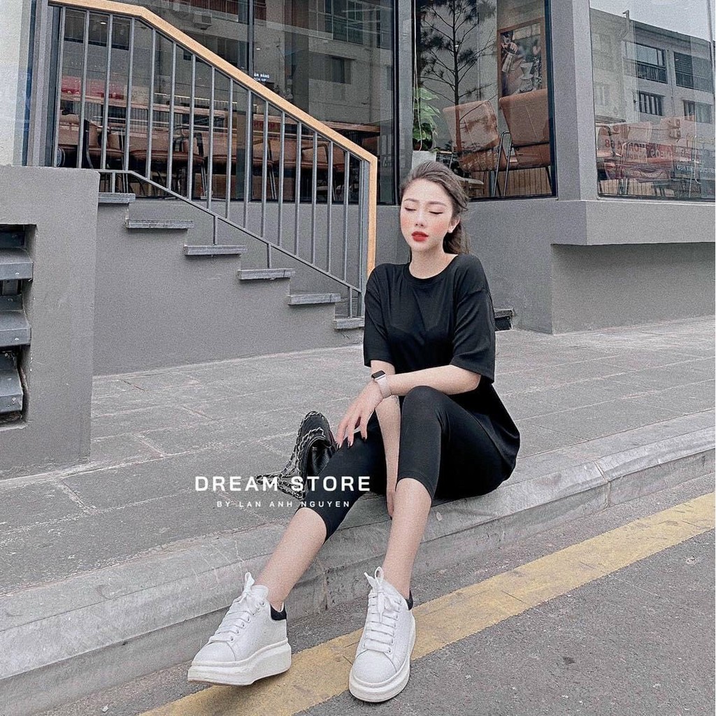 BÁN SỈ BỘ COTTON TRƠN THỤNG QUẦN LEGGING LỠ 6 MÀU NỮ | BigBuy360 - bigbuy360.vn