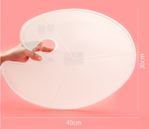 Khay pha màu nước/màu tranh sơn dầu acrylic bằng nhựa/gỗ cho họa sĩ