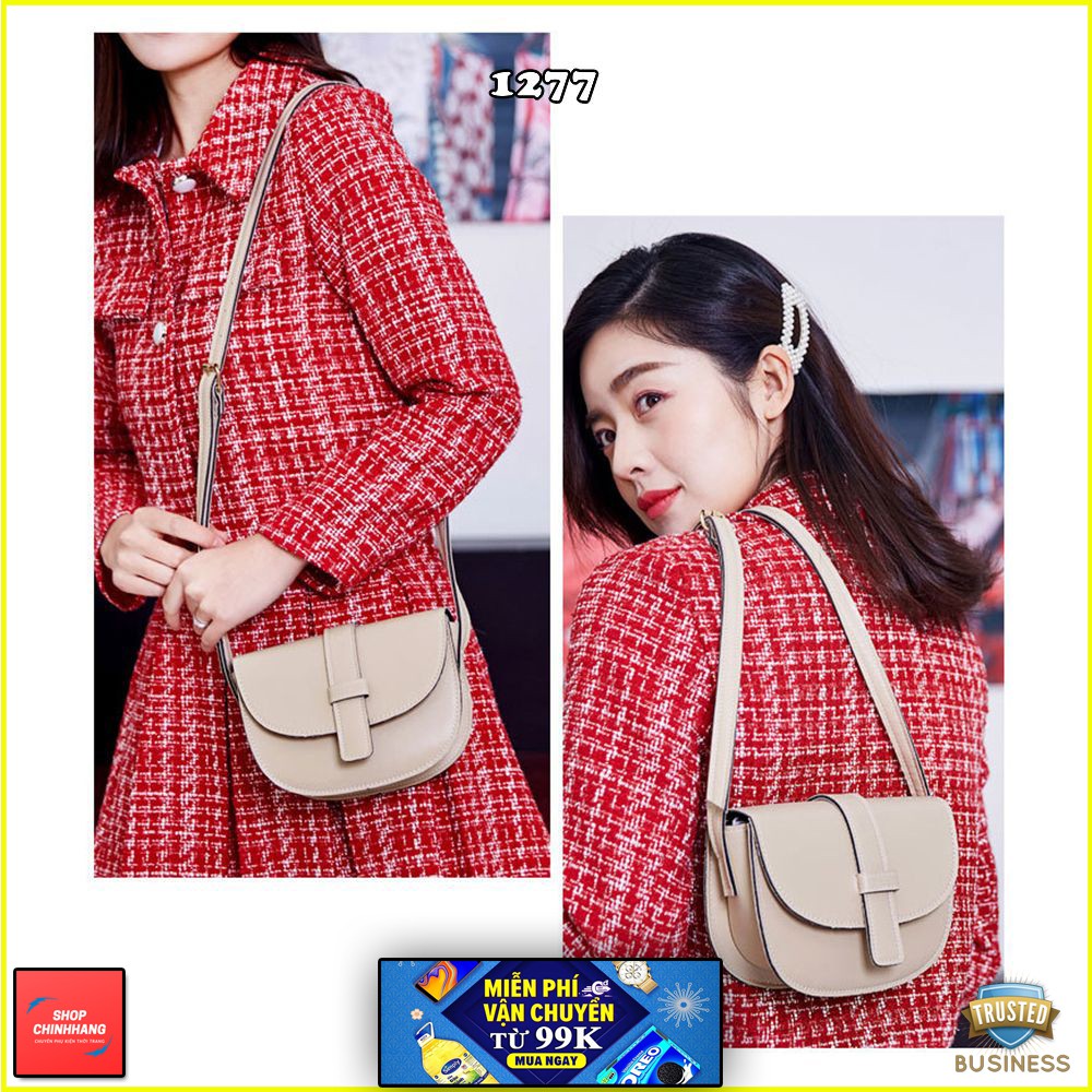 Túi đeo chéo thời trang✨FREESHIP✨túi da PU mềm mại hình bán nguyệt sang chảnh SH1277