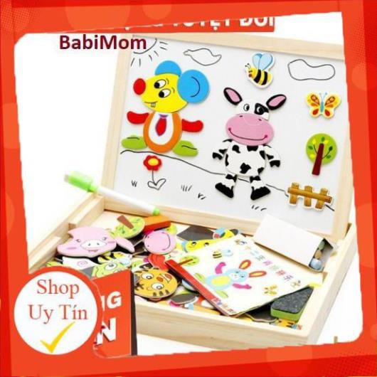 {FREE SHIP} Đồ Chơi Tranh Ghép Bảng Bằng Gỗ {NAM CHÂM 2 MẶT} Cho Bé Thỏa Sức Sáng Tạo nhiều mẫu tranh theo ý thích