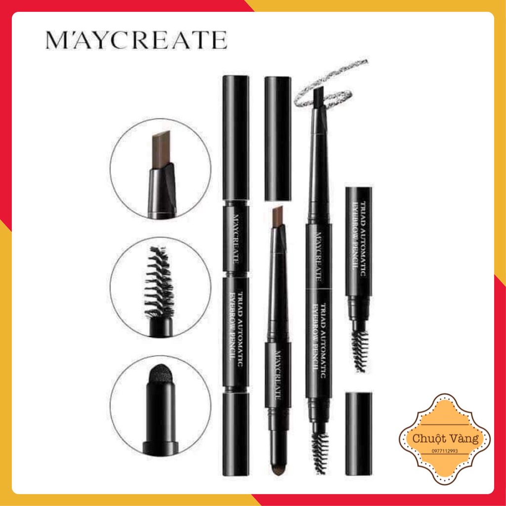 Chì kẻ mày 3in1 Maycreate
