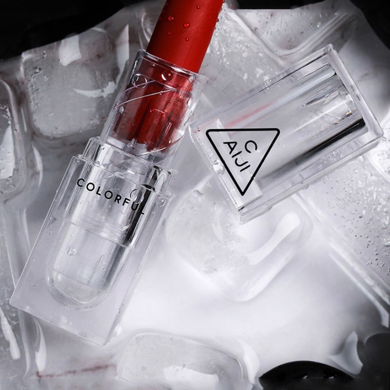 Son Môi Thỏi Nhỏ CAIJI Màu Đẹp Chống Thấm Nước Không Dính Ly, Lâu Trôi, Trang Điểm Môi Nhanh, Lên Màu Đẹp