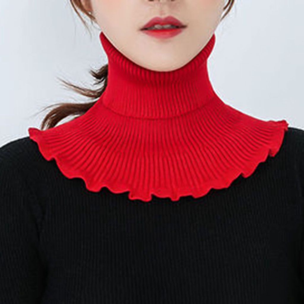 Cổ áo giả nhún bèo trang trí thời trang cho nữ