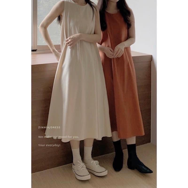 Váy suông dài dáng rộng vintage siêu hot